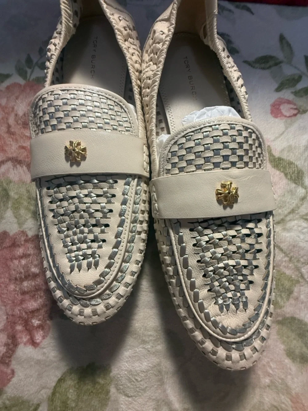 Tory Burch NWT Woven Ballet Loafer $378 Sz 8.5